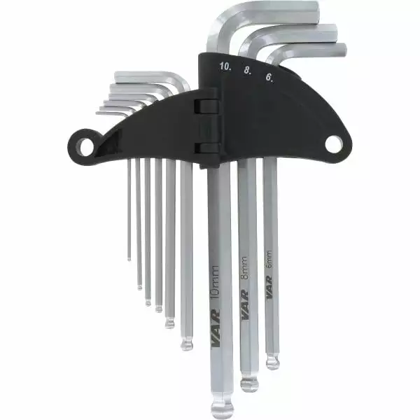 Jeu De 9 Clés Allen VAR CL-17800 Tête Sphérique 4 Jeu De 9 Clés Allen VAR CL-17800 Tête Sphérique – Image 2