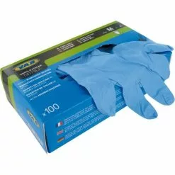 Gants D'Atelier VAR Nitrile (x 100) -Pas Cher Produits d'Entretien Magasin 600x600 77540 15535182572527 1