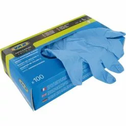 Gants D'Atelier VAR Nitrile (x 100) -Pas Cher Produits d'Entretien Magasin 600x600 77540 15535182618355 1